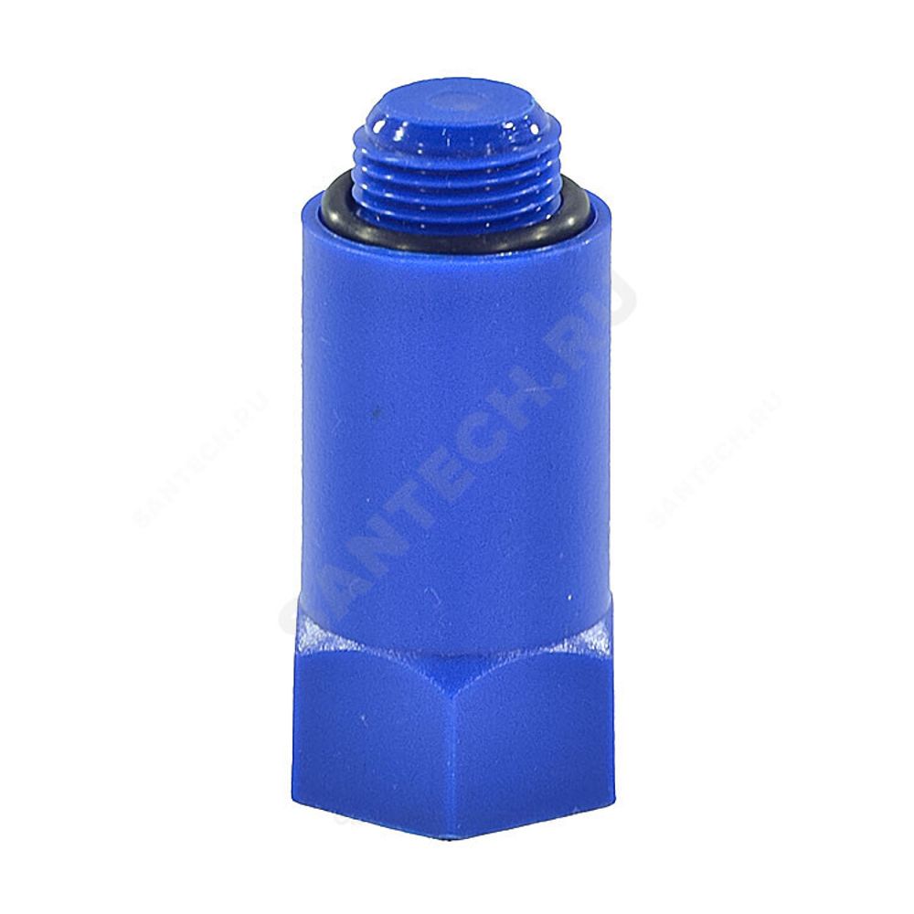 Заглушка радиальная пластик синяя НР L=68мм 1/2&quot; для водорозетки РОС
