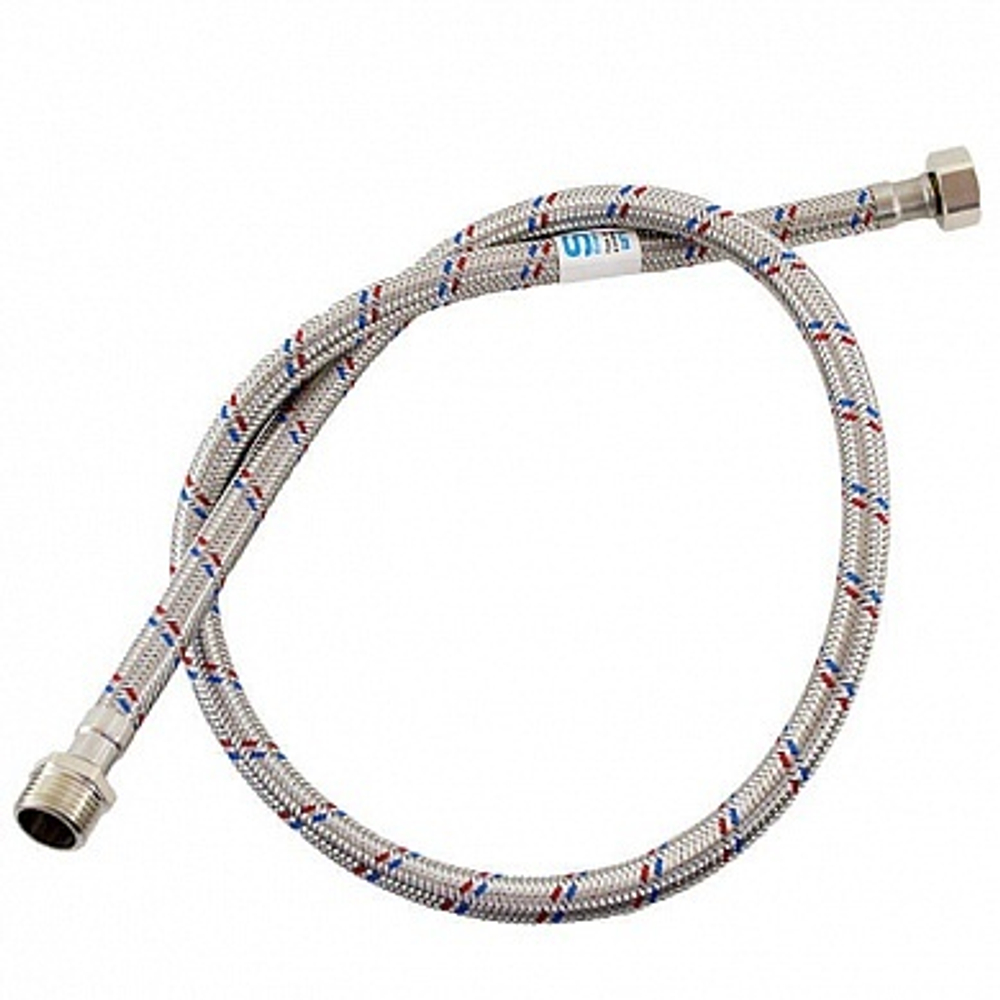 Гибкая подводка для воды (нерж. сталь) ГШ 1/2" 2,0м