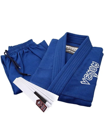 Кимоно для бжж Venum Contender Kids Blue с поясом