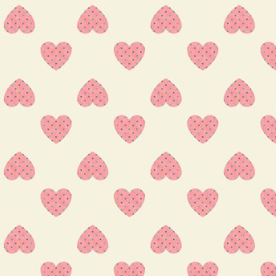 Розовые и изумрудные сердечки