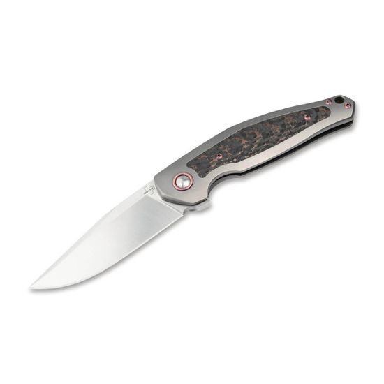 Складной нож Boker 01BO2022 Collection 2022 c клинком из стали Böhler M390 Microclean®, рукоять титан / карбон