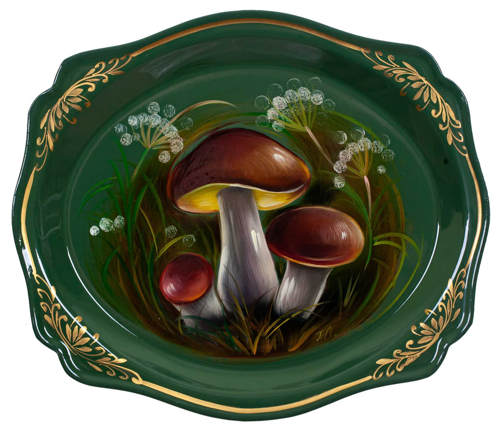 Zhostovo metal tray A3D02052023021