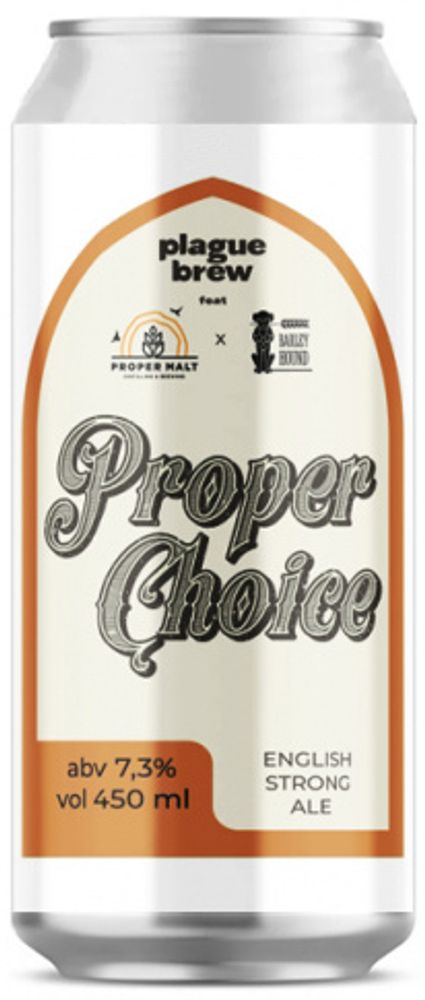 Пиво Плейг Пропер Чойс / Plague Proper Choice 0.45 - банка