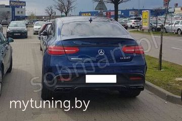 Лип спойлер V.1 для MERCEDES GLE C292 COUPE 2015+