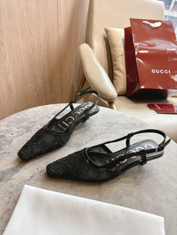 Gucci Crystal Slingback Pump (2 colors)