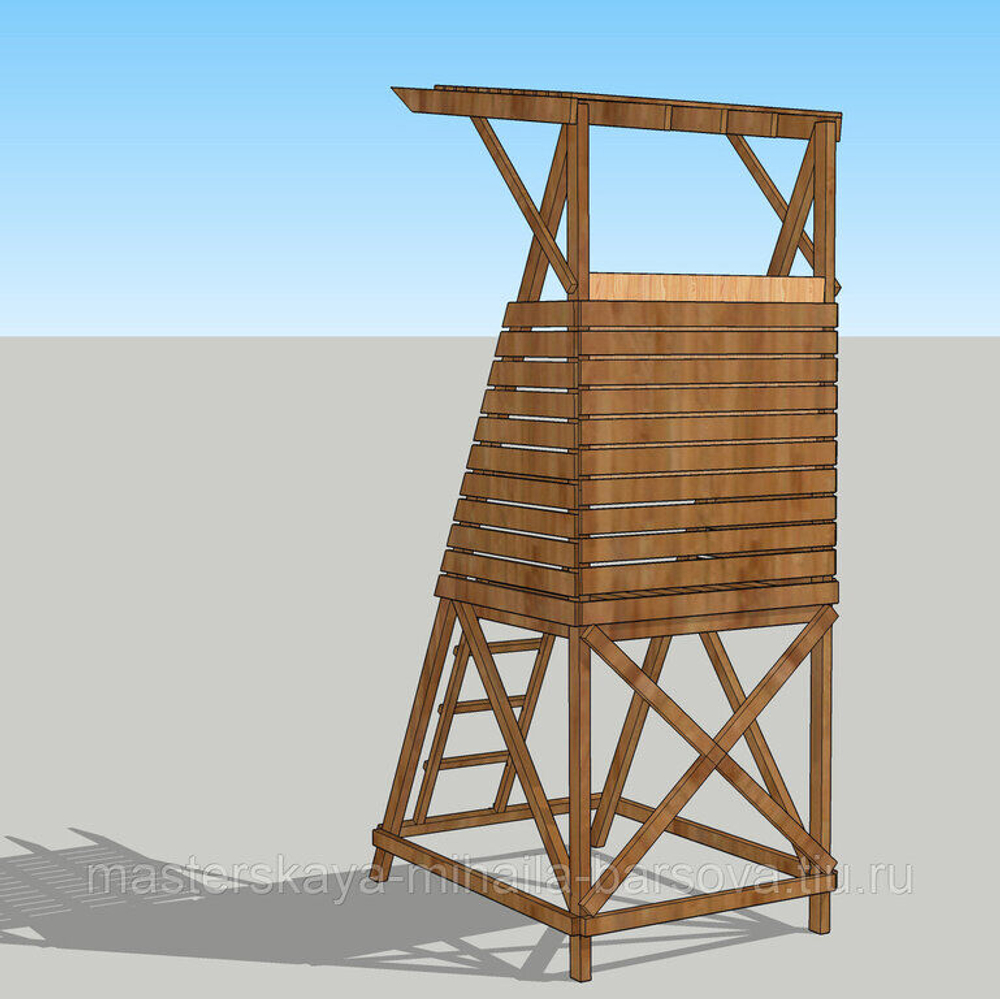 Вышка наблюдательная ВИХРЬ 180х130х380 см