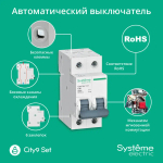 City9 Set Автоматический выключатель (АВ) С 16А 2P 4.5kA 230В
