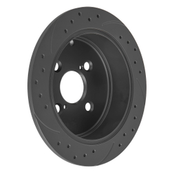 Диск тормозной задний перфорированный PRO-Line с покрытием (компл.2 шт) TOYOTA Corolla E120 01-07 GANZ GIJ06108S