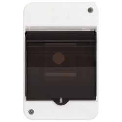 Корпус пластиковый навесной ЭРА SIMPLE КМПн 1/4 IP30 прозрачная крышка белый | 