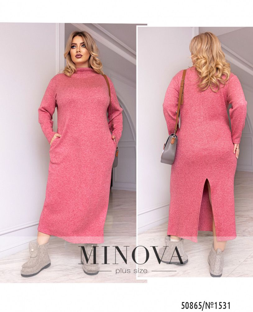 Платье 1531-коралловый Minova