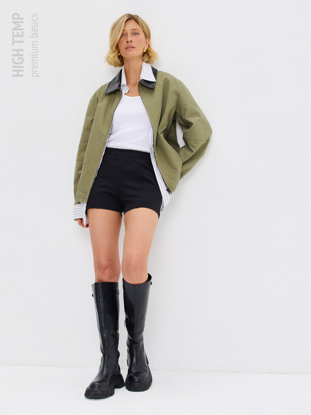 Экстра короткие шорты из футера