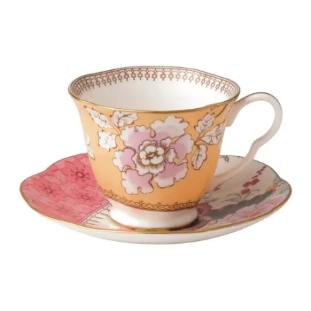 Wedgwood Чайная чашка Butterfly Yellow 180 мл с блюдцем