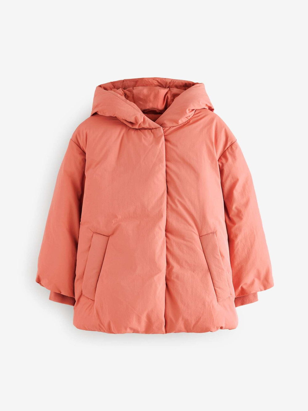 Куртка утепленная с капюшоном для девочки Next E25-188, Персиковый