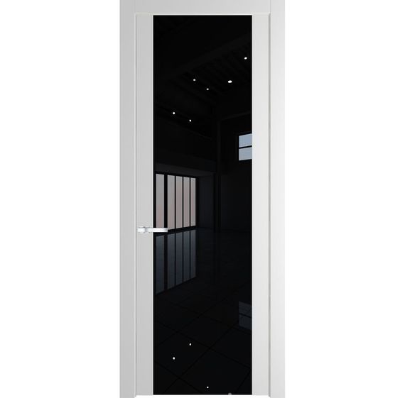 Межкомнатная дверь эмаль Profil Doors 1.7P крем вайт остеклённая