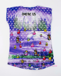 футболка 3 D AMONG US Единорог 3447
