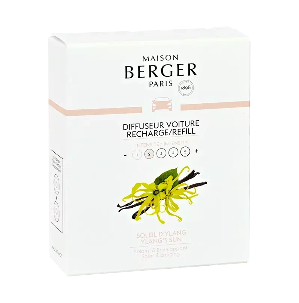 Maison Berger Paris - Набор из 2-х малазийских солнцезащитных вставок для автомобильного диффузора. / артикул   6422  / GTIN 3127290064226