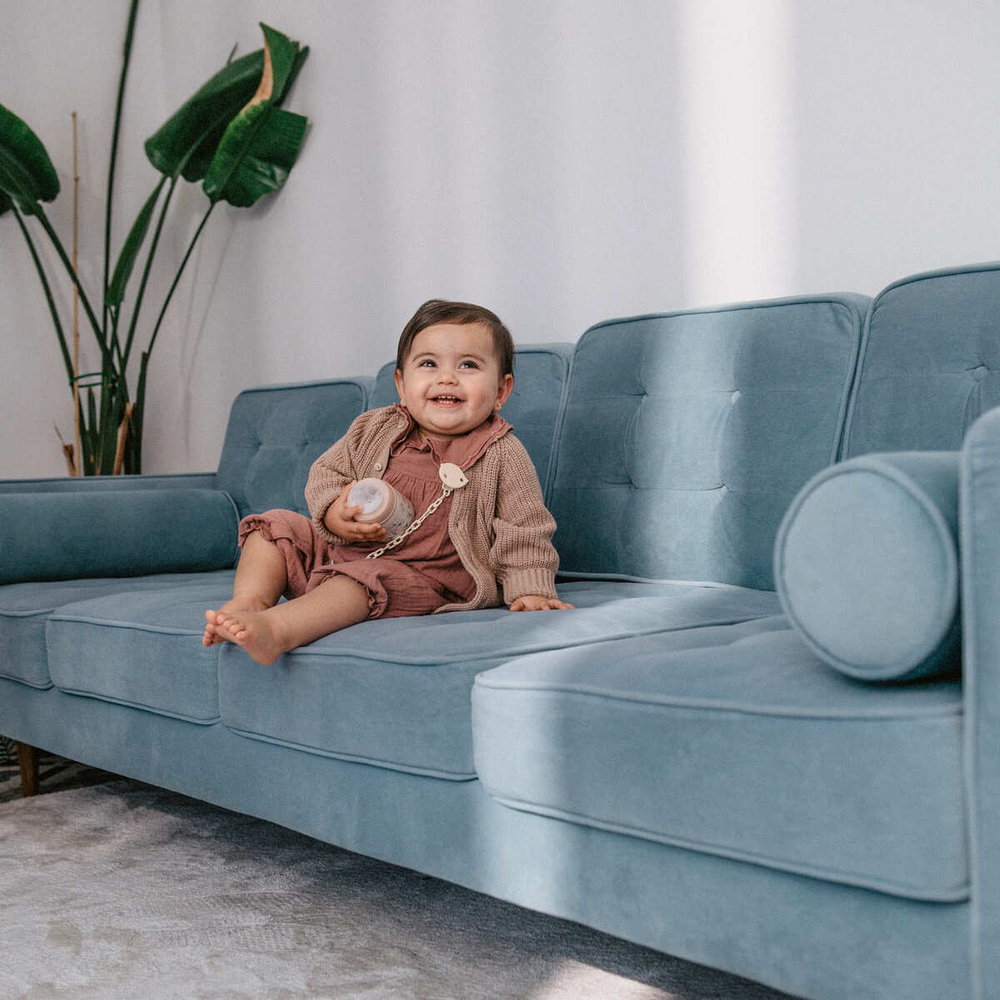 Клипса с цепочкой для пустышки Suavinex Birdies розовая