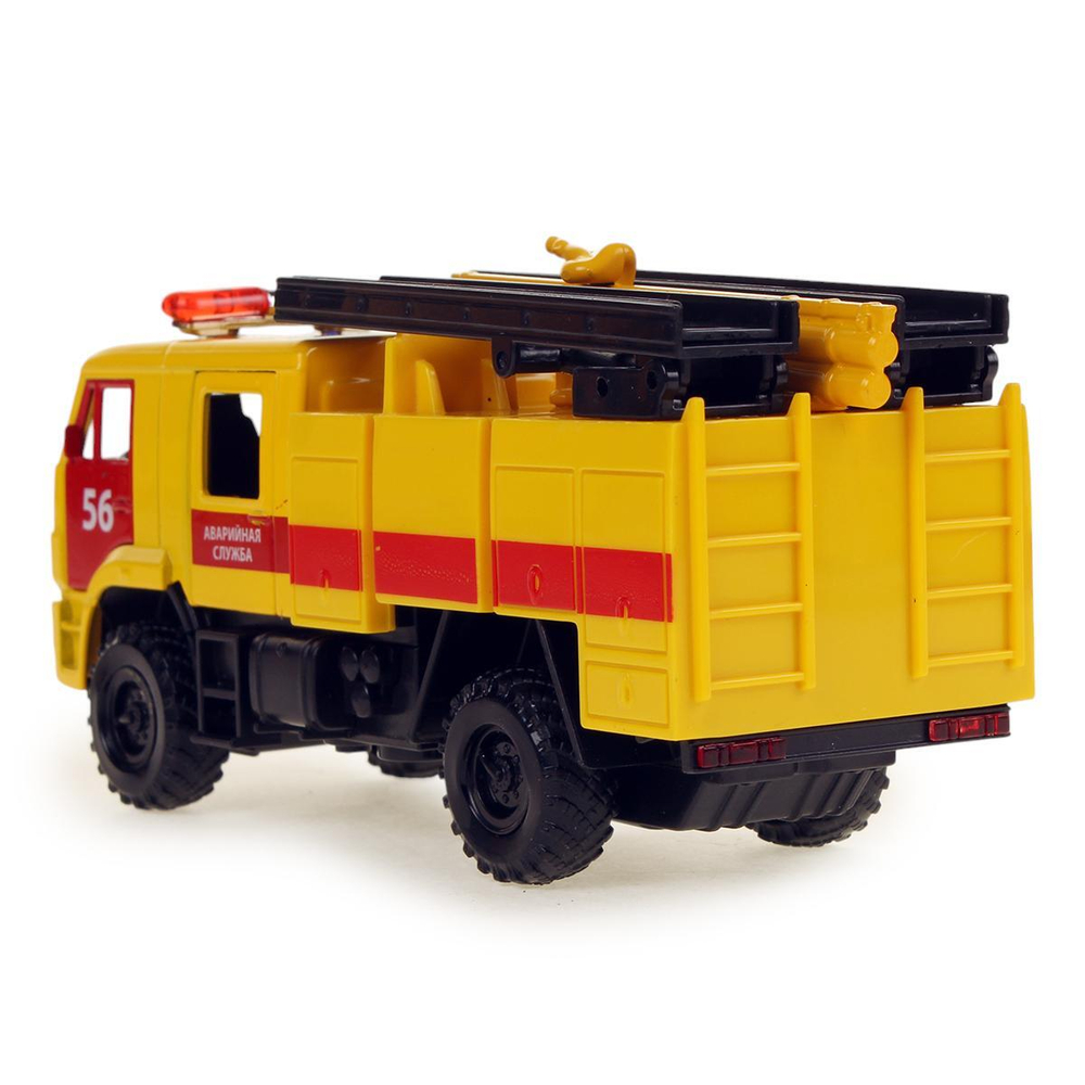 Модель ин. мет. "Камаз-43502 Аварийная служба" 15см, двер, подв дет, коробка (Технопарк)