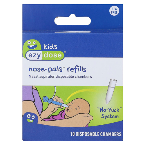 Ezy Dose, Kids, сменные капсулы Nose-Pals, 10 одноразовых стаканов