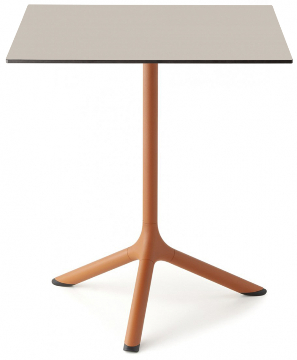 Стол ламинированный обеденный Scab Design Tripe, терракотовый, тортора