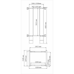 A455 (PEAK 412) Подъемник четырехстоечный, 5,5 т. для слесарных работ