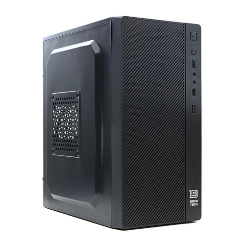 Корпус BaseTech M3402, Без БП, mATX, чёрный, 2xUSB2 (BT-M3402-B)