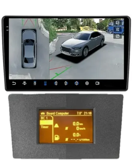 Магнитола для Opel Astra H (перенос БК вниз, серая) - Teyes CC3-2K-360 на Android 10, 2K QLED, 6/128Гб, CarPlay, 4G SIM-слот, 4 камеры в комплекте