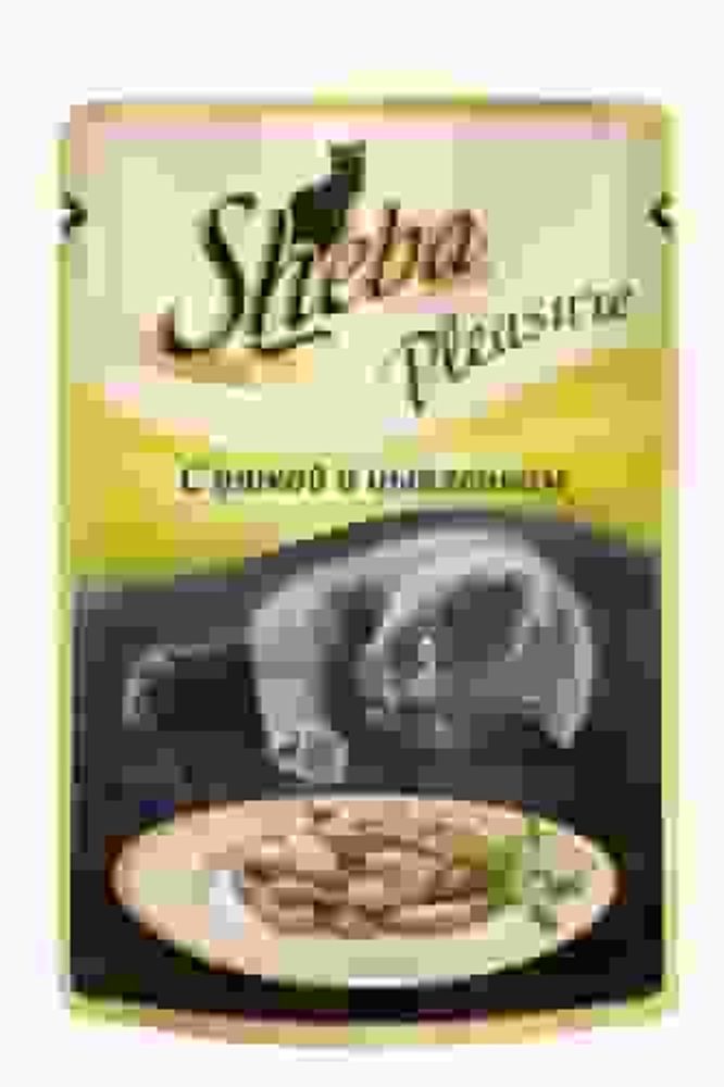 Шеба Плежер утка/цыпленок 85г