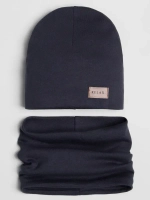 Шапка для мальчика осенняя и снуд