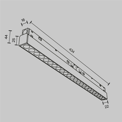 Трековый светильник Technical TR031-4-24WTW-DD2-B