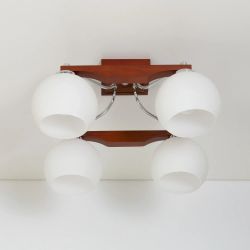 Citilux Ариста CL164341 Люстра деревянная Темный Орех