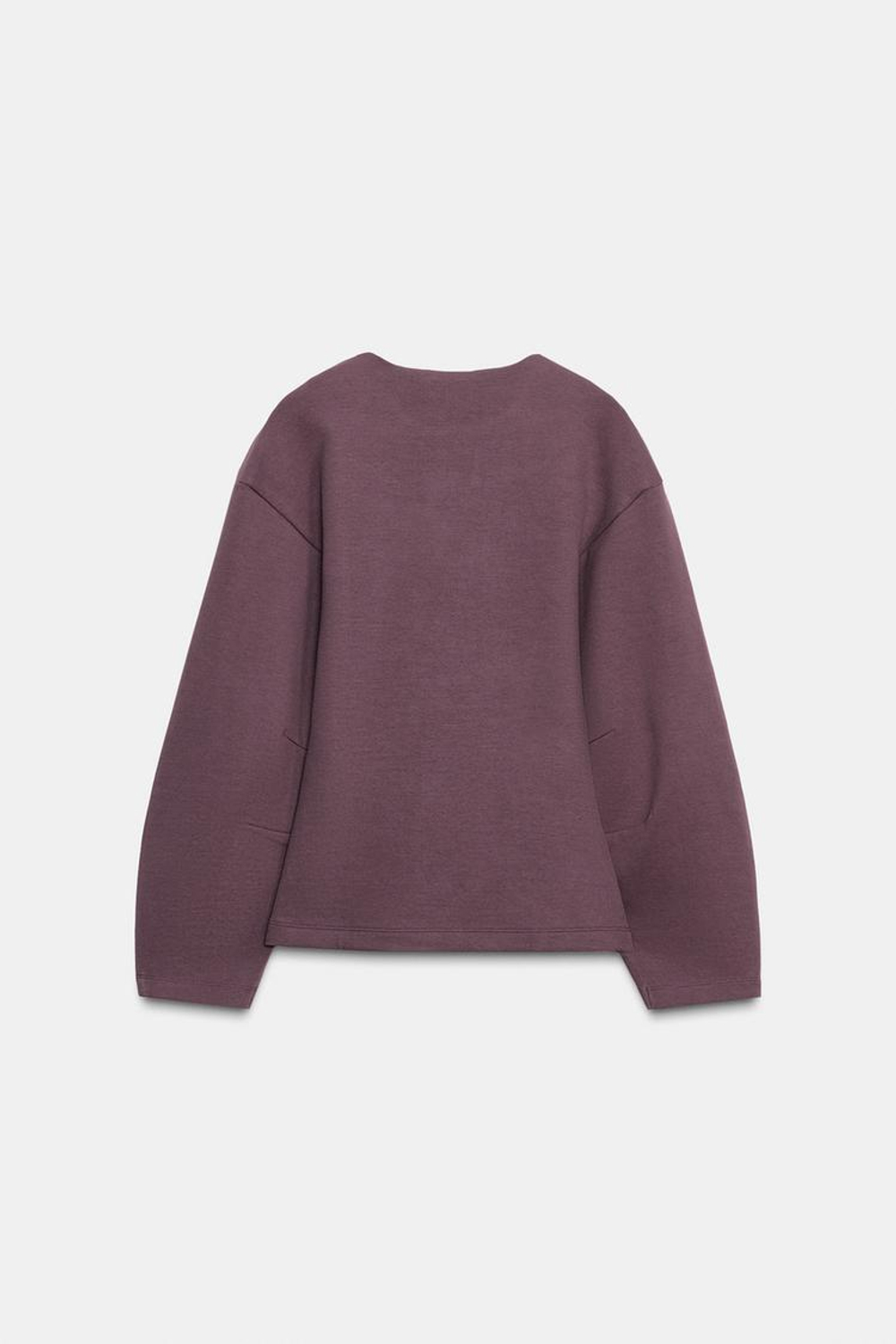 ZARA ТОП ИЗ ИНТЕРЛОКА СО СКЛАДКАМИ, БЛЕДНО-РОЗОВЫЙ