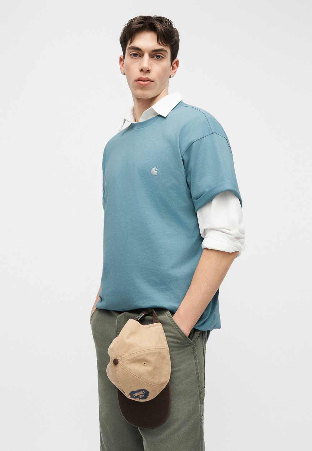 Carhartt WIP MADISON - Базовая футболка - Синий