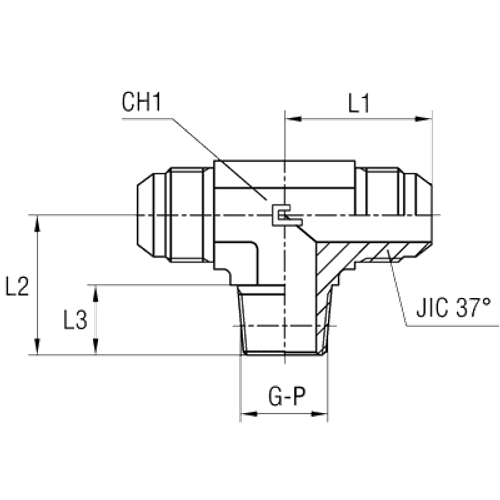 Штуцер FTC JIC 1.1/16" NPT3/4"