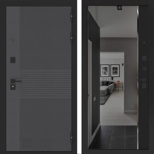 Бункер 05 - зеркало Панорама, чёрный кварц