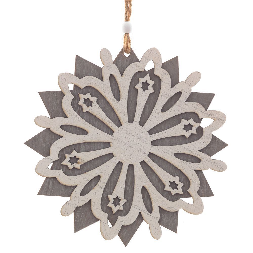 GAEM Украшение новогоднее "Снежинка", L15 W0,6 H15,5 см, 3в.