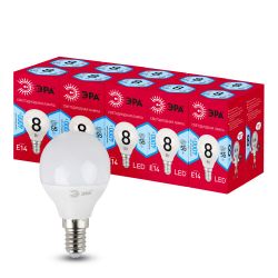 Лампочка светодиодная ЭРА RED LINE LED P45-8W-840-E14 R E14 / Е14 8 Вт шар нейтральный белый свет