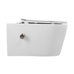 Унитаз подвесной безободковый с функцией биде в комплекте с сиденьем Art&Max ZOE AM9322C1CHR/SC