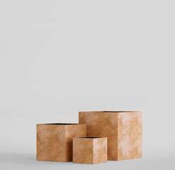 Кашпо, коллекция Color, форма CUBE