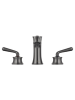 Смеситель для раковины на 3 отверстия WONZON & WOGHAND STEAM, Темный графит (WW-88159008-BGM)