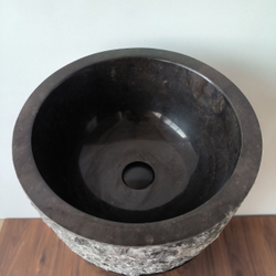 Раковина напольная из мрамора Erozy Top Black MN-01705 (40*40*90)