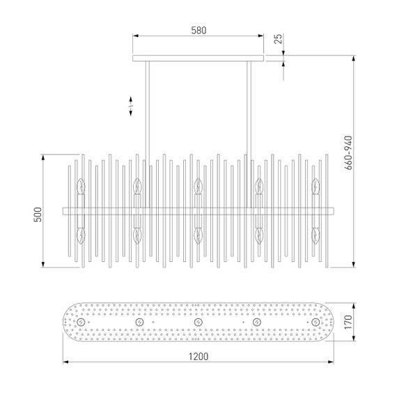 Подвесная люстра Bogates Allure 485/10 Smart