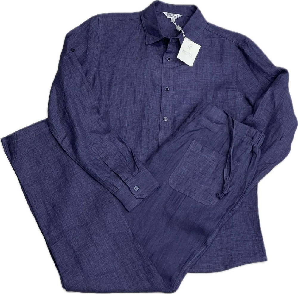 Льняной костюм Brunello Cucinelli