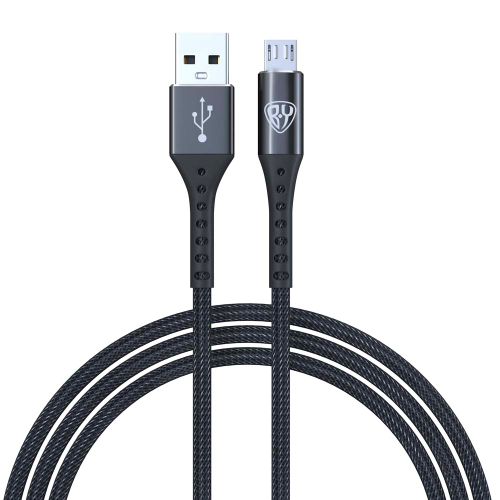 Кабель для зарядки USB(A)-microUSB BY Адреналин, 1м, 3А, Быстрая зарядка QC 3.0, черный