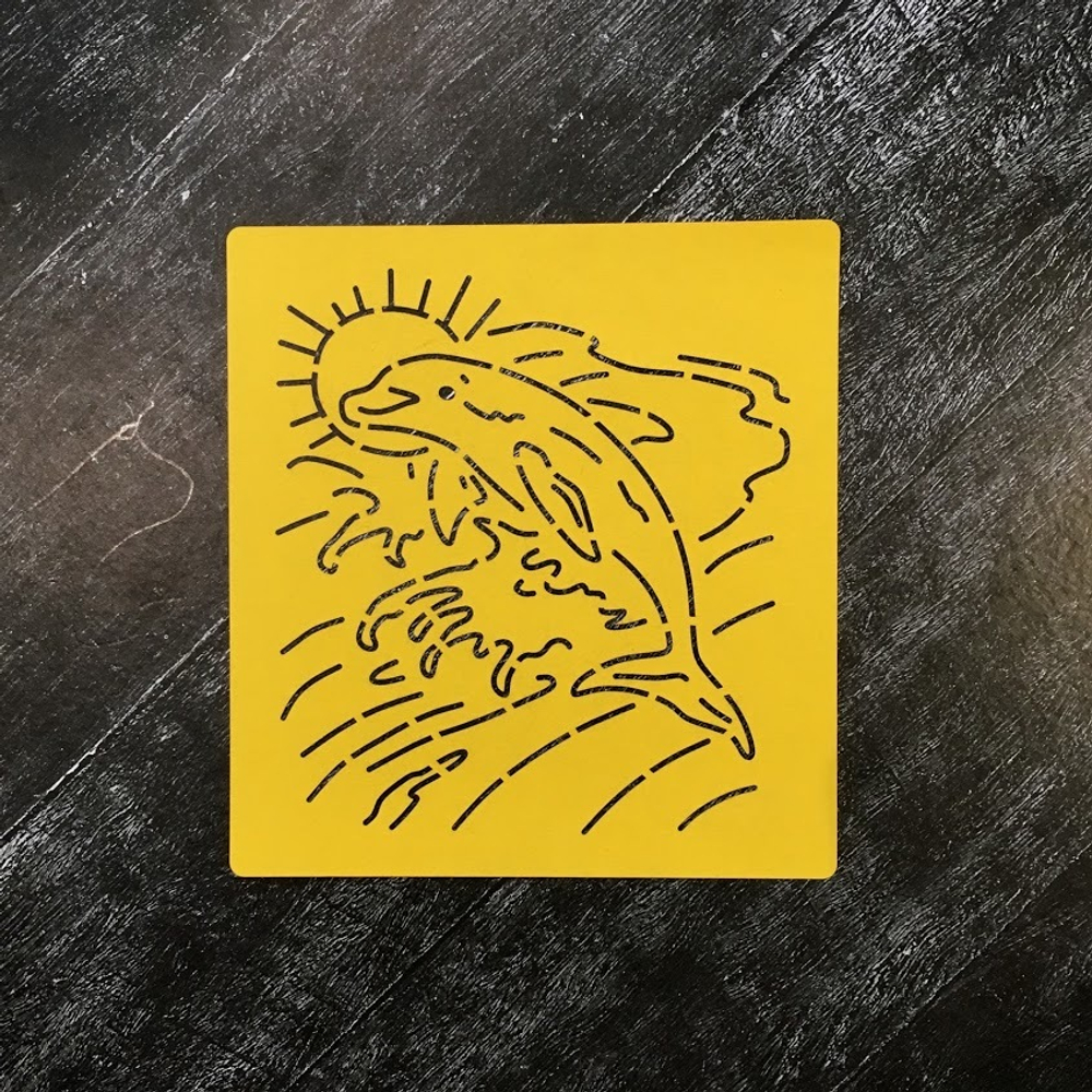 Трафарет №3 Дельфин