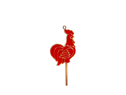 Елочная игрушка Петушок на палочке