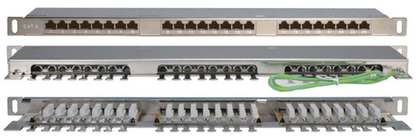 Патч-панель 19" 24xRJ45, FTP, Кат. 6 Hyperline PPHD-19-24-8P8C-C6-SH-110D