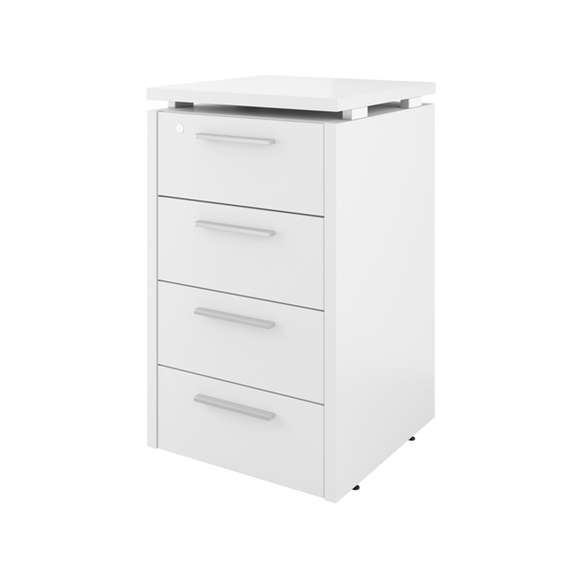 Тумба приставная Дублин ДБ44.С (4 ящика с змамком) 450х450х750