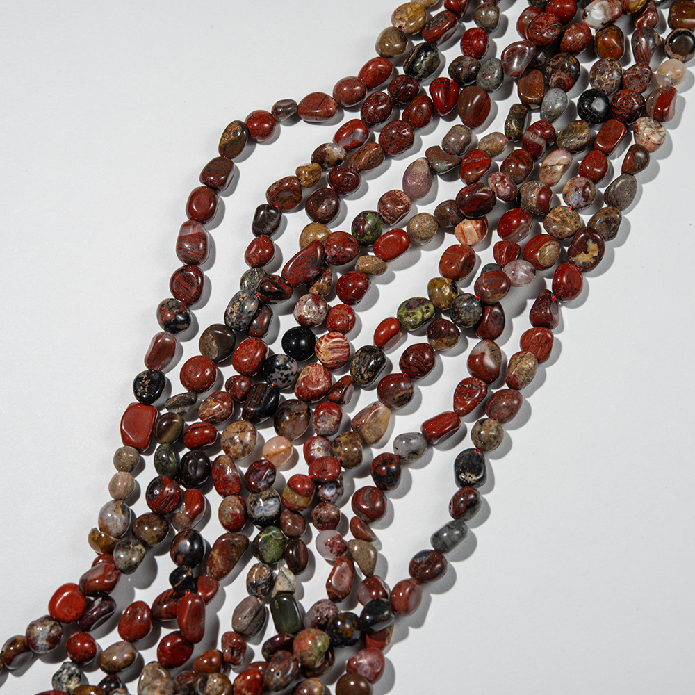 Яшма "Пикассо" натуральная, фриформ, 6-10мм