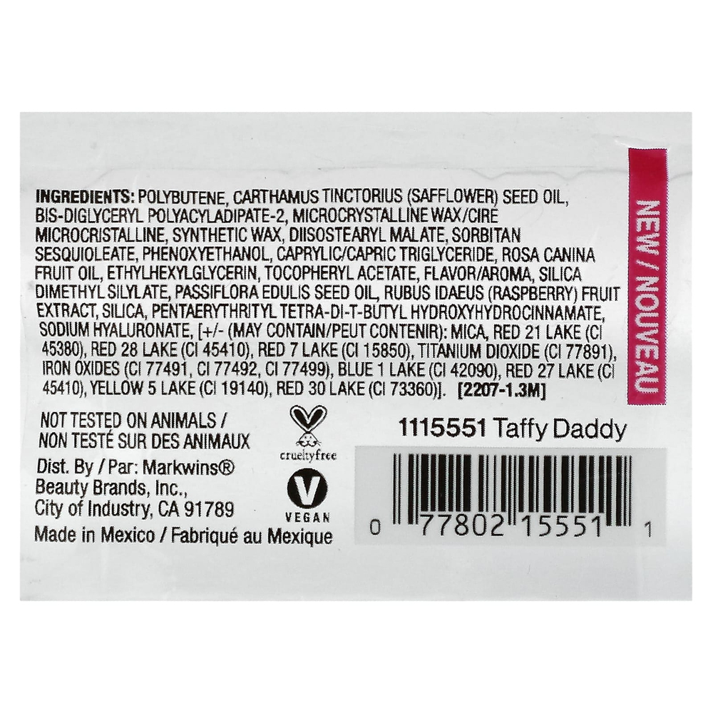 wet n wild, Rose, успокаивающая краска для губ, 1115551 Taffy Daddy, 2,4 г (0,08 унции)